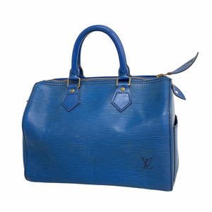 【6cb1538-k】ルイヴィトン ハンドバッグ エピ スピーディ25 M43015 トレドブルー【中古】レディース