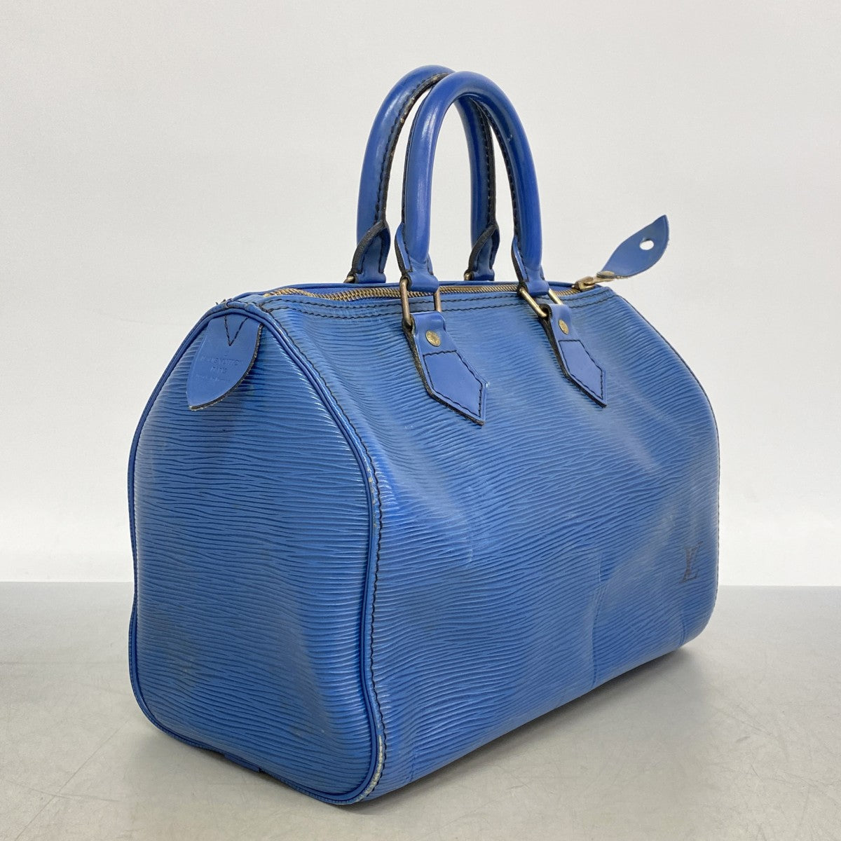 【6cb1538-k】ルイヴィトン ハンドバッグ エピ スピーディ25 M43015 トレドブルー【中古】レディース
