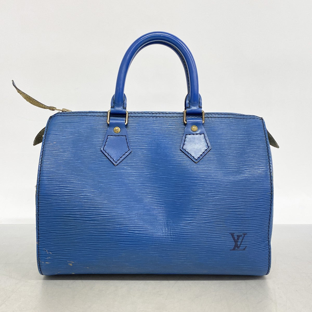 【6cb1538-k】ルイヴィトン ハンドバッグ エピ スピーディ25 M43015 トレドブルー【中古】レディース