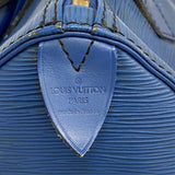 【6cb1538-k】ルイヴィトン ハンドバッグ エピ スピーディ25 M43015 トレドブルー【中古】レディース