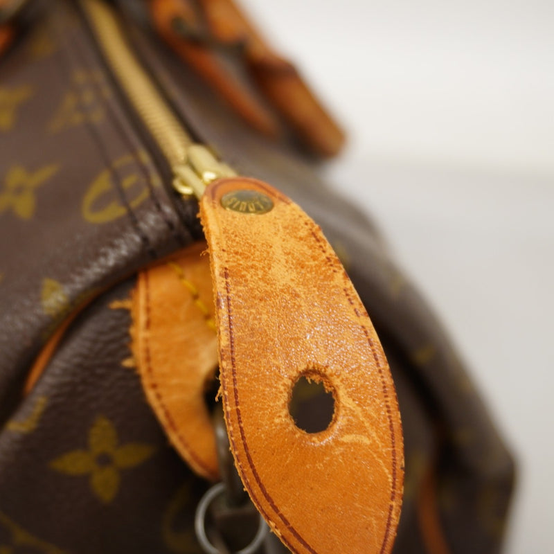 【6cb1654】ルイヴィトン ハンドバッグ モノグラム スピーディ35 M41107 ブラウン【中古】レディース