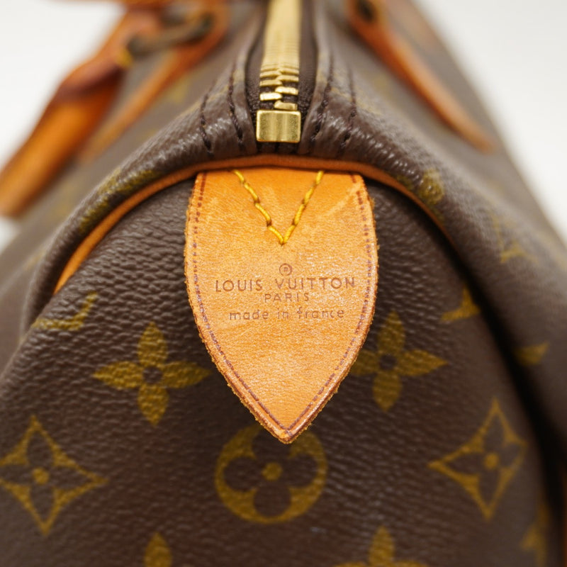【6cb1654】ルイヴィトン ハンドバッグ モノグラム スピーディ35 M41107 ブラウン【中古】レディース