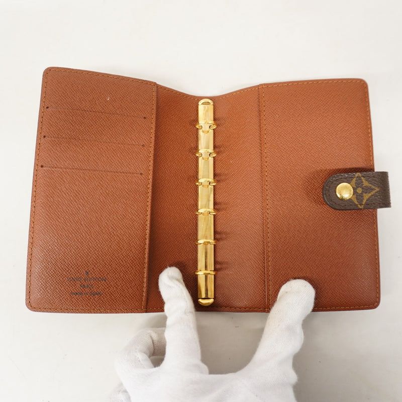 【6cb1661】ルイヴィトン 手帳カバー モノグラム アジェンダPM R20005 ブラウン【中古】メンズ レディース ユニセックス