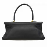 【6cb1705】エルメス ショルダーバッグ ショルダーケリー トゴ ブラック ゴールド金具 □L刻印【中古】レディース