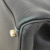 【6cb1705】エルメス ショルダーバッグ ショルダーケリー トゴ ブラック ゴールド金具 □L刻印【中古】レディース