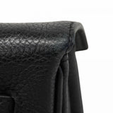 【6cb1705】エルメス ショルダーバッグ ショルダーケリー トゴ ブラック ゴールド金具 □L刻印【中古】レディース