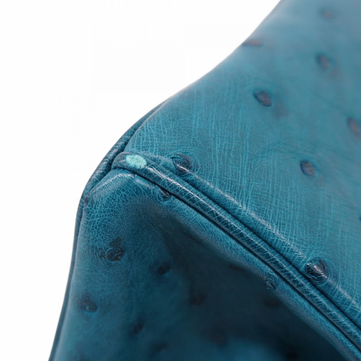 【6cb1730-g】エルメス ハンドバッグ バーキン30 オーストリッチ コバルト □R刻印【中古】レディース