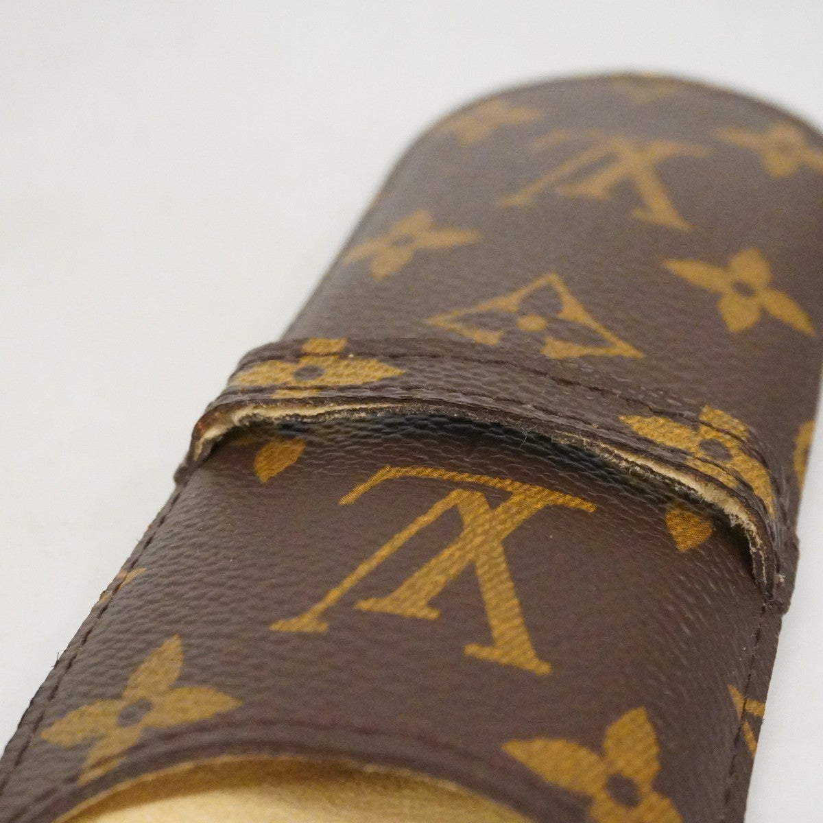 【6cb1757-k】ルイヴィトン ペンケース モノグラム エテュイスティロ M62990 ブラウン【中古】メンズ レディース ユニセックス