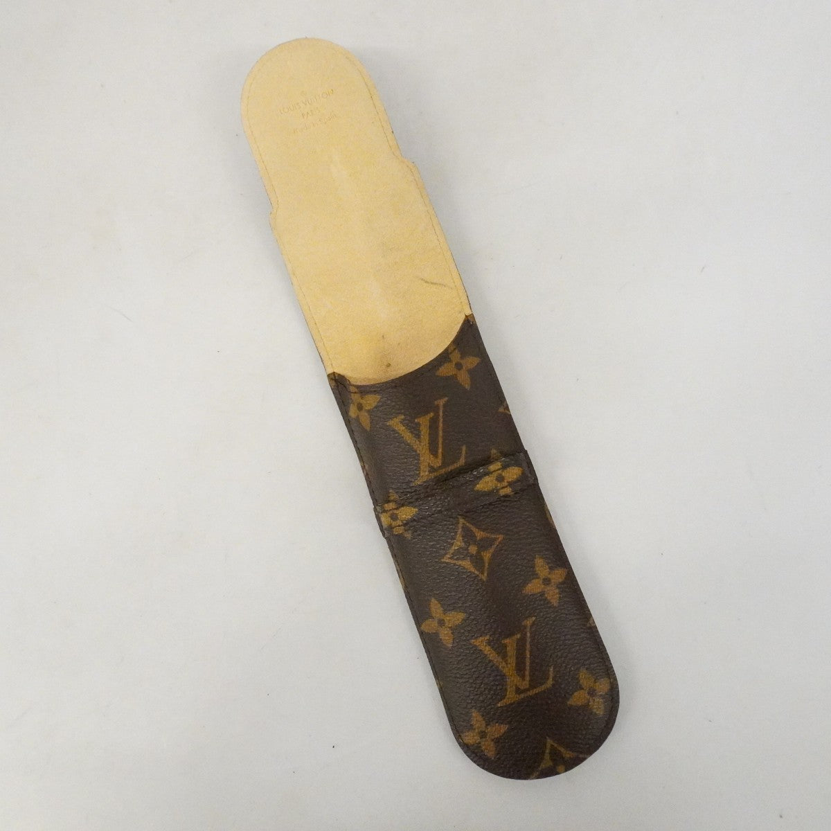 【6cb1757-k】ルイヴィトン ペンケース モノグラム エテュイスティロ M62990 ブラウン【中古】メンズ レディース ユニセックス