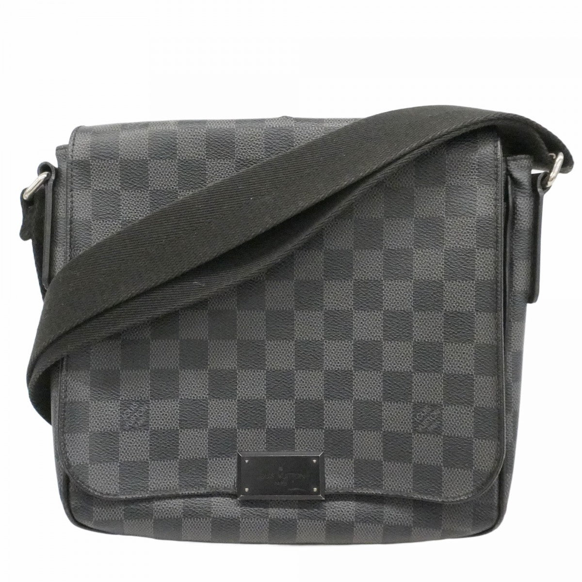 ★在庫処分★最終価格【6cb1763-k】ルイヴィトン ショルダーバッグ ダミエ・グラフィット ディストリクトPM N41260 グレー ブラック【中古】メンズ
