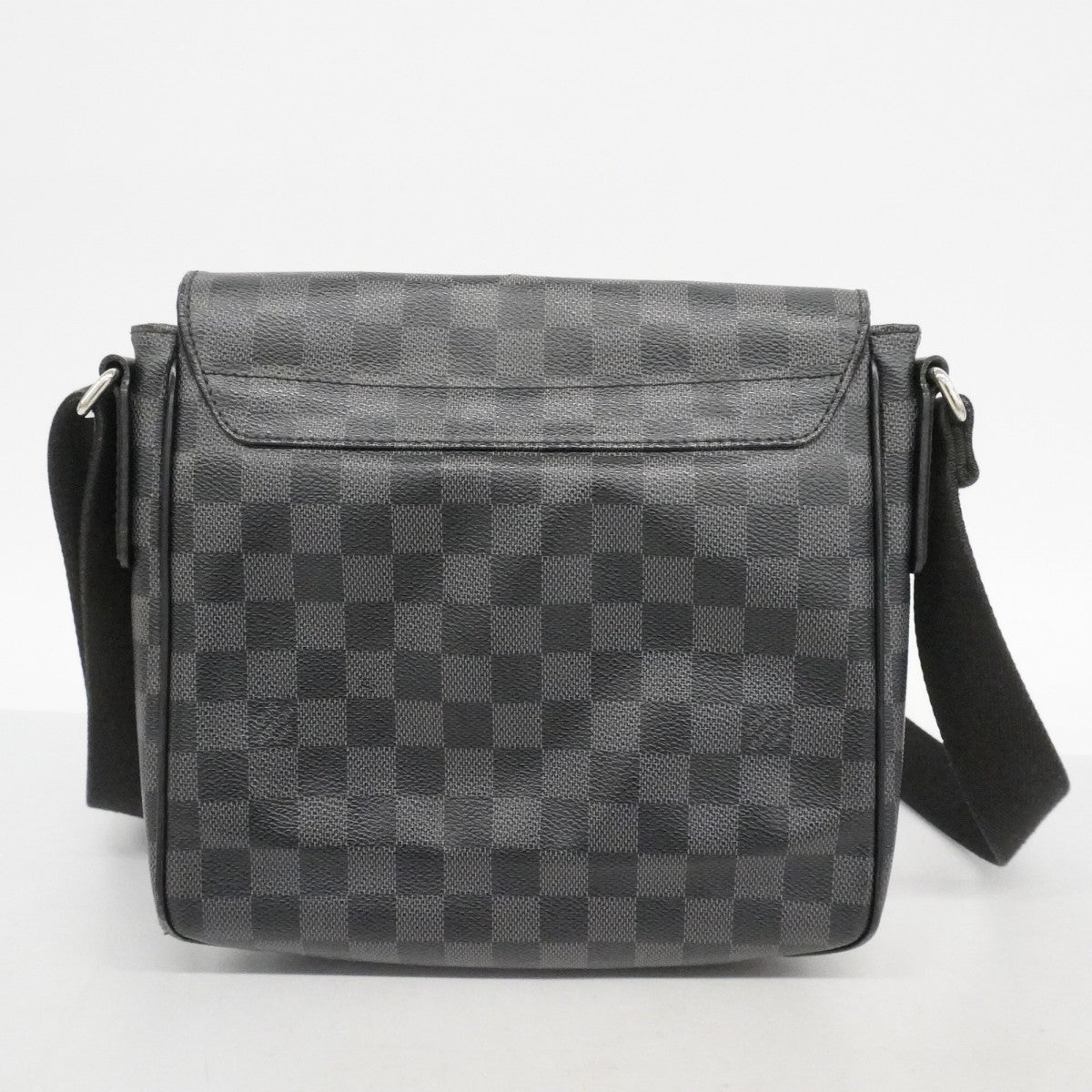 ★在庫処分★最終価格【6cb1763-k】ルイヴィトン ショルダーバッグ ダミエ・グラフィット ディストリクトPM N41260 グレー ブラック【中古】メンズ