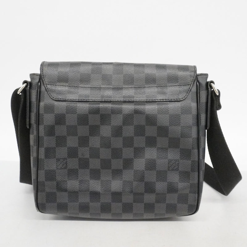 ★在庫処分★最終価格【6cb1763-k】ルイヴィトン ショルダーバッグ ダミエ・グラフィット ディストリクトPM N41260 グレー ブラック【中古】メンズ