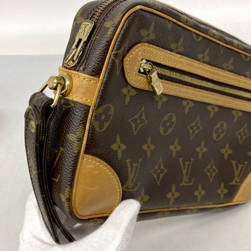 【6cb1771】ルイヴィトン クラッチバッグ モノグラム マルリードラゴンヌGM M51825 ブラウン【中古】メンズ