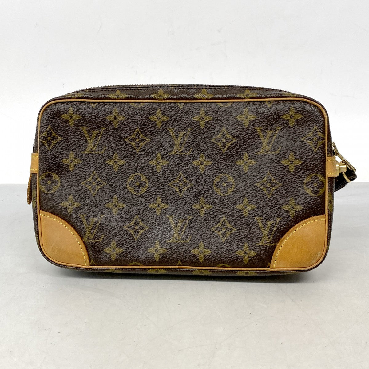 【6cb1771】ルイヴィトン クラッチバッグ モノグラム マルリードラゴンヌGM M51825 ブラウン【中古】メンズ