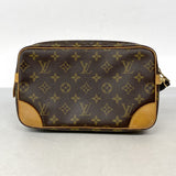 【6cb1771】ルイヴィトン クラッチバッグ モノグラム マルリードラゴンヌGM M51825 ブラウン【中古】メンズ