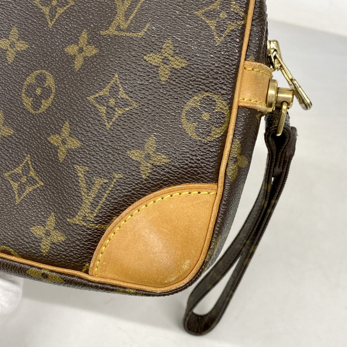 【6cb1771】ルイヴィトン クラッチバッグ モノグラム マルリードラゴンヌGM M51825 ブラウン【中古】メンズ