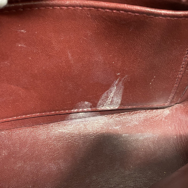 【6cb1797】シャネル ショルダーバッグ ミニマトラッセ チェーンショルダー ラムスキン ブラック ゴールド金具【中古】レディース