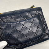 【6cb1797】シャネル ショルダーバッグ ミニマトラッセ チェーンショルダー ラムスキン ブラック ゴールド金具【中古】レディース