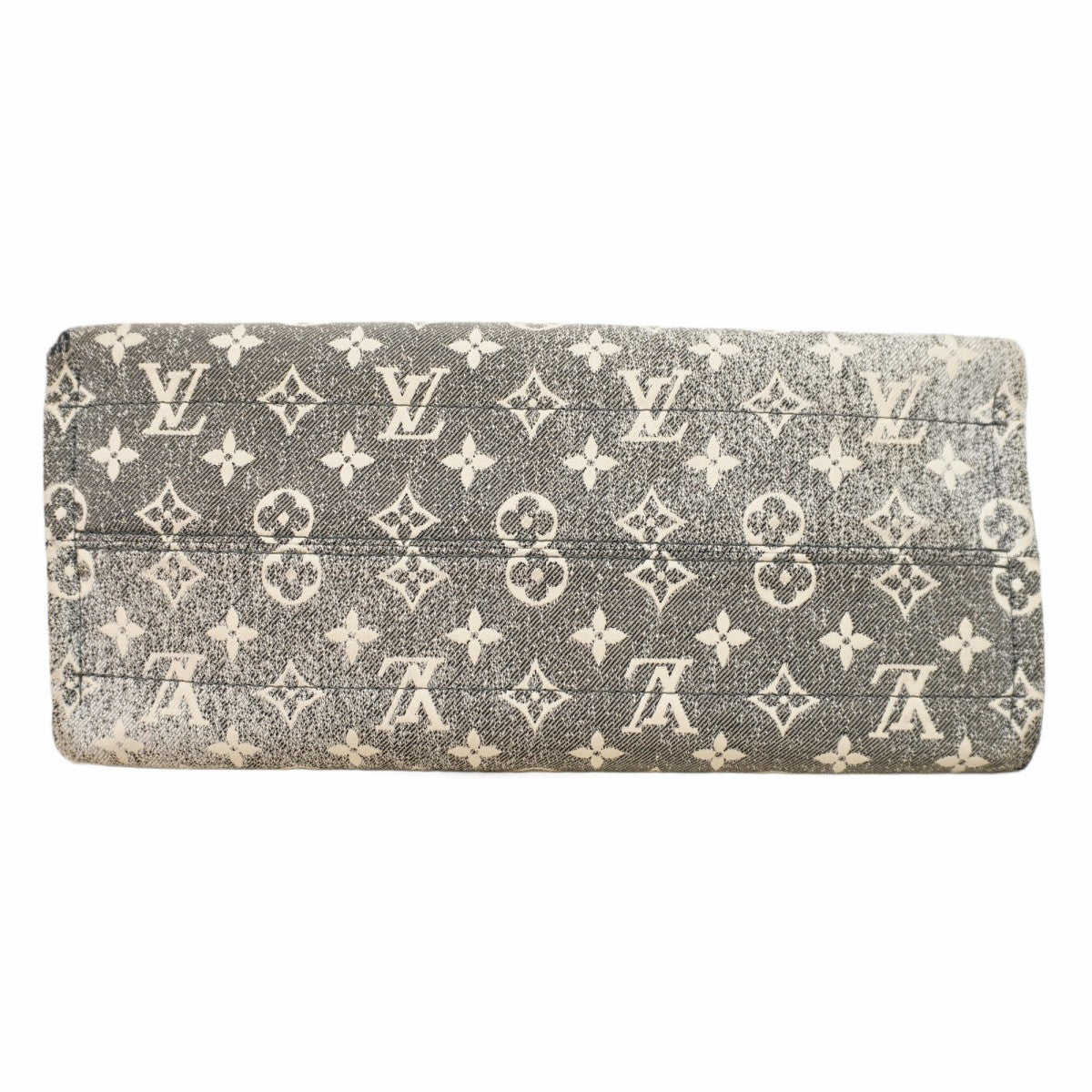 【6cb1843】ルイヴィトン トートバッグ モノグラム・ジャガードデニム オンザゴーMM M46448 グレー ブラック 2wayバッグ【中古】レディース