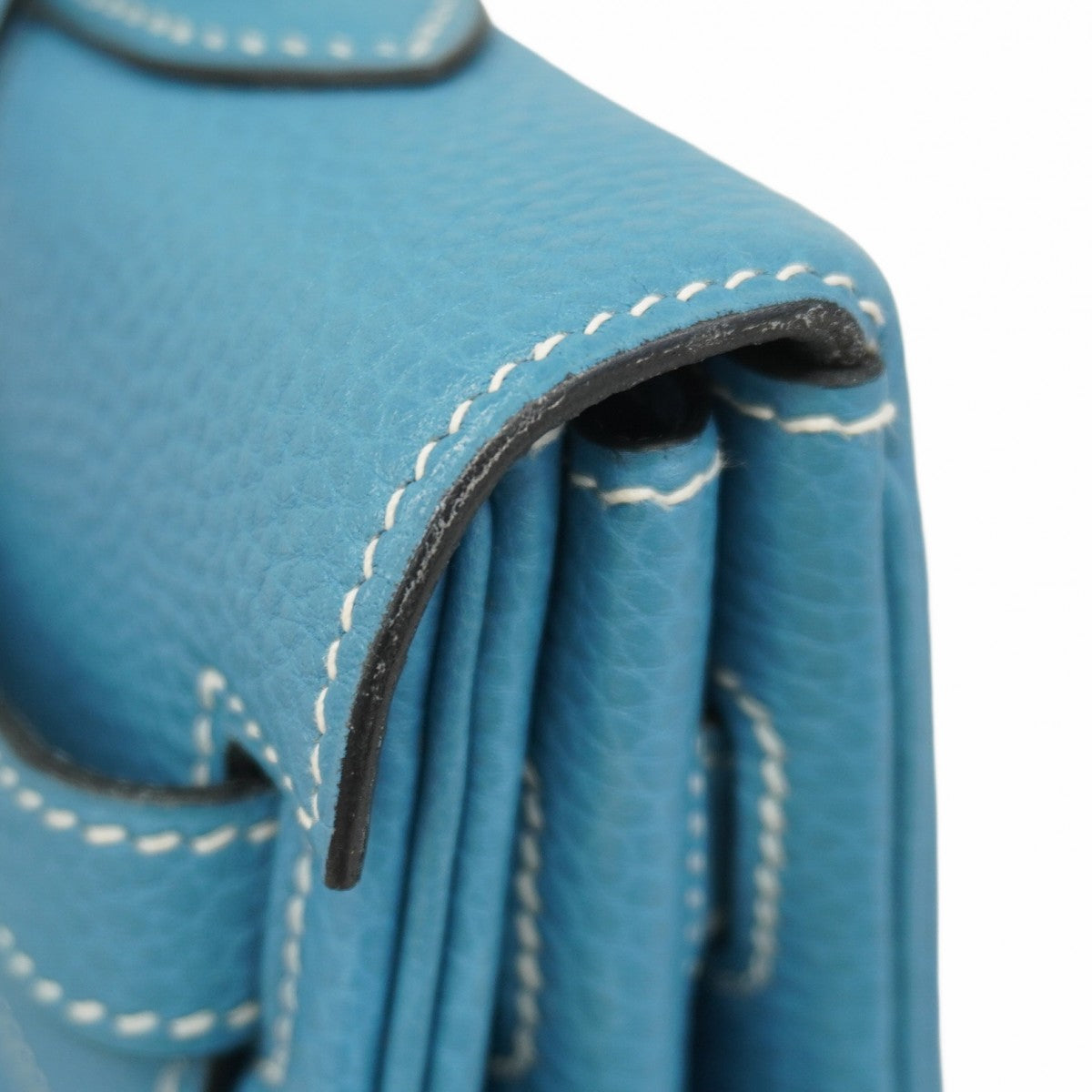 【6cb1850】エルメス ハンドバッグ ケリー35 トゴ ブルージーン シルバー金具 □I刻印 2wayバッグ【中古】レディース