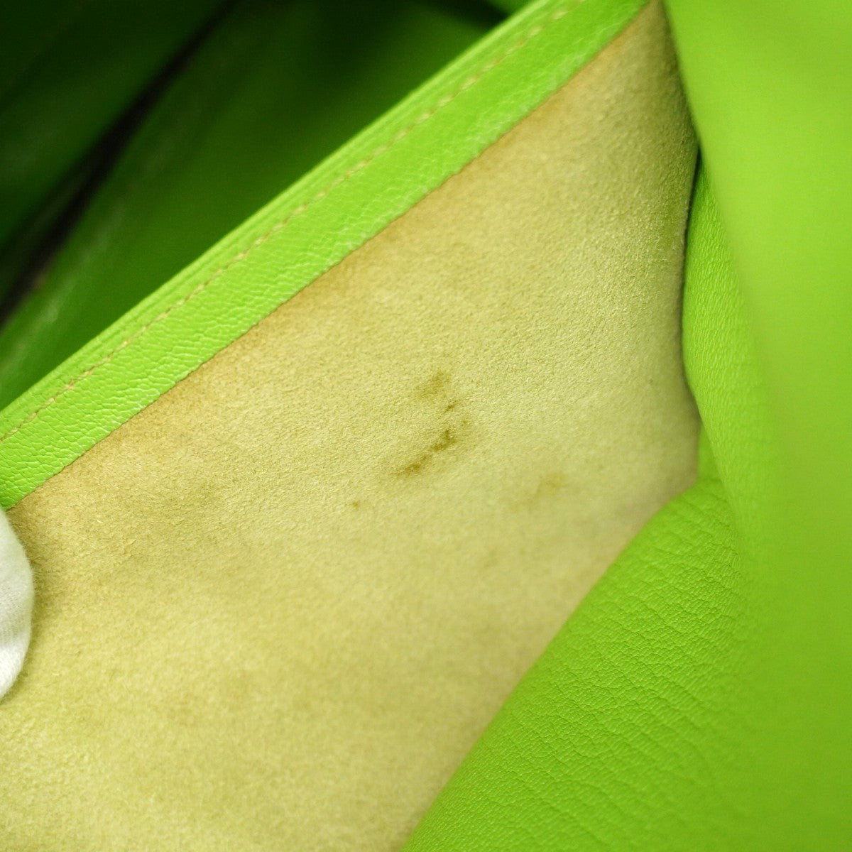 【6cb1851】エルメス ハンドバッグ バーキン35 トリヨンクレマンス アップルグリーン ゴールド金具 □H刻印【中古】レディース