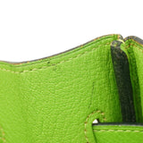 【6cb1851】エルメス ハンドバッグ バーキン35 トリヨンクレマンス アップルグリーン ゴールド金具 □H刻印【中古】レディース