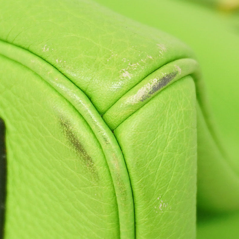 【6cb1851】エルメス ハンドバッグ バーキン35 トリヨンクレマンス アップルグリーン ゴールド金具 □H刻印【中古】レディース