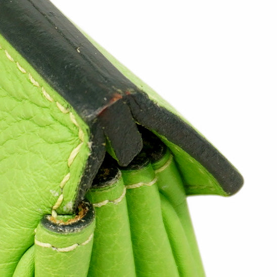 【6cb1851】エルメス ハンドバッグ バーキン35 トリヨンクレマンス アップルグリーン ゴールド金具 □H刻印【中古】レディース