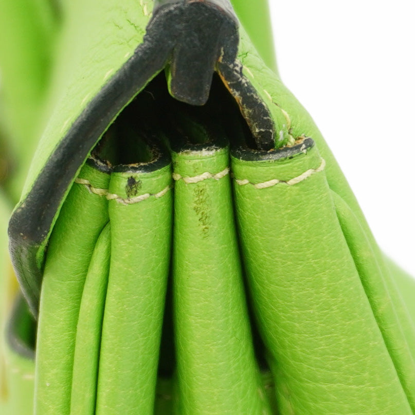 【6cb1851】エルメス ハンドバッグ バーキン35 トリヨンクレマンス アップルグリーン ゴールド金具 □H刻印【中古】レディース