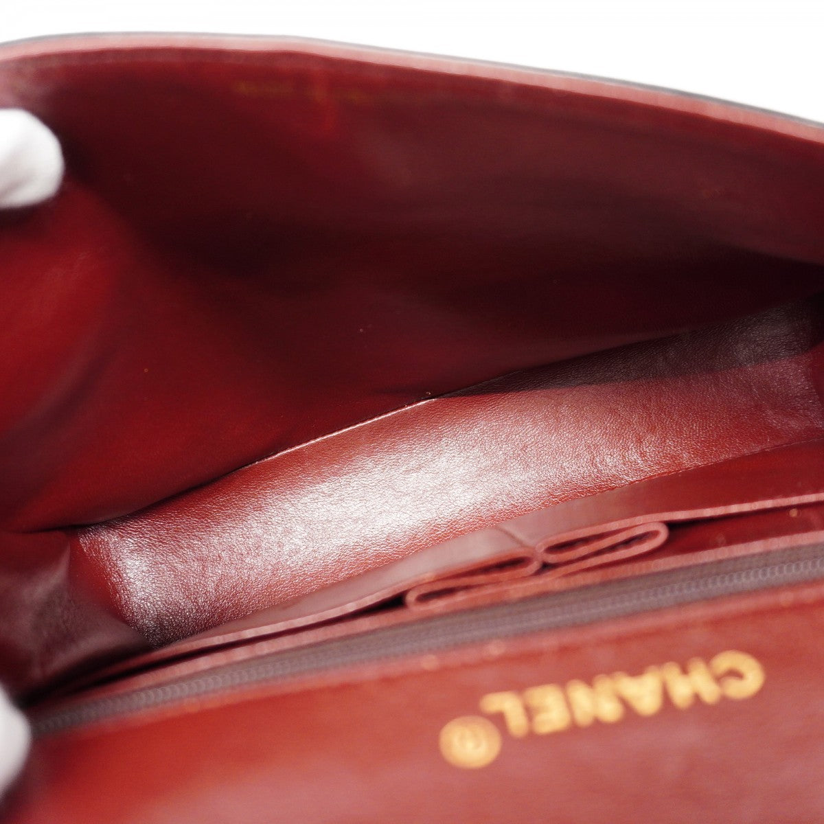 【6cb1864】シャネル ショルダーバッグ マトラッセ Wフラップ Wチェーン ラムスキン ブラック ゴールド金具【中古】レディース