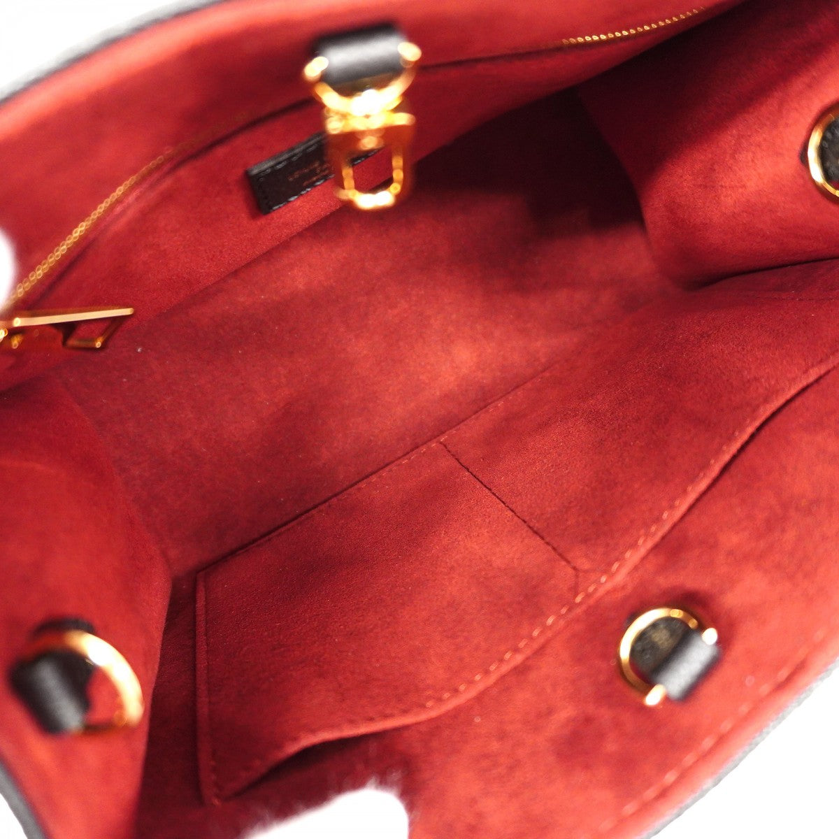 【6cb1866】ルイヴィトン ハンドバッグ モノグラム・アンプラント バイカラー オンザゴ―PM M45659 ブラック ベージュ【中古】レディース