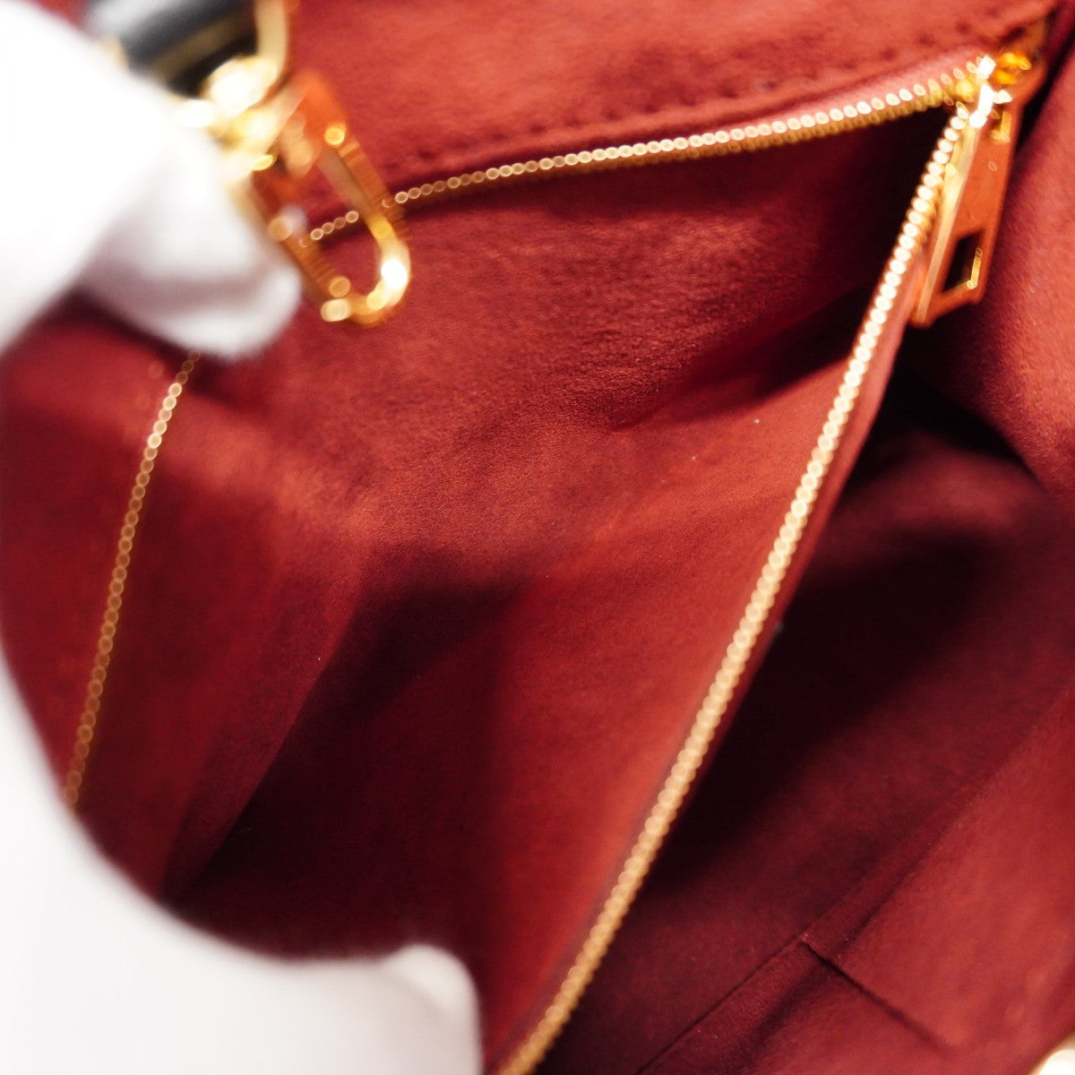 【6cb1866】ルイヴィトン ハンドバッグ モノグラム・アンプラント バイカラー オンザゴ―PM M45659 ブラック ベージュ【中古】レディース