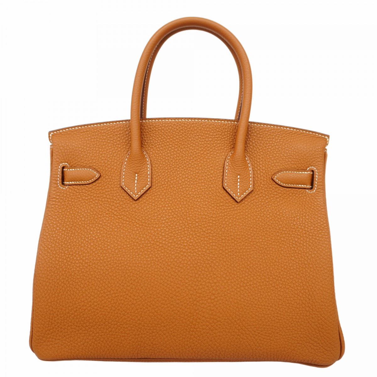 【6cb1869】エルメス ハンドバッグ バーキン30 トゴ ゴールド シルバー金具 □N刻印【中古】レディース