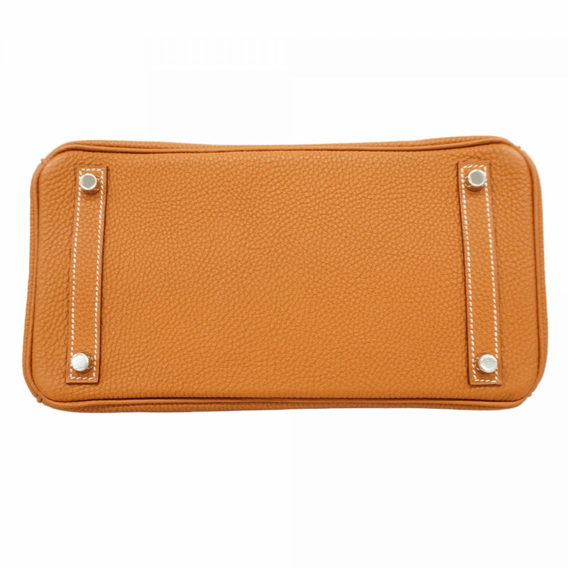 【6cb1869】エルメス ハンドバッグ バーキン30 トゴ ゴールド シルバー金具 □N刻印【中古】レディース