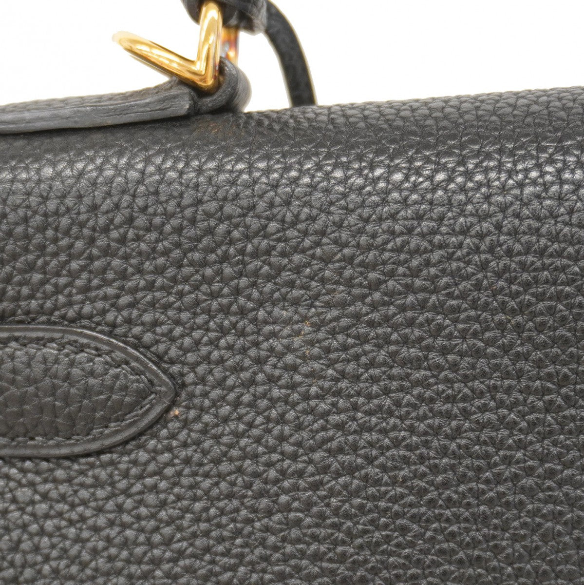 【6cb1907】エルメス ハンドバッグ ケリー28 トゴ ブラック ゴールド金具 □G刻印 2wayバッグ【中古】レディース