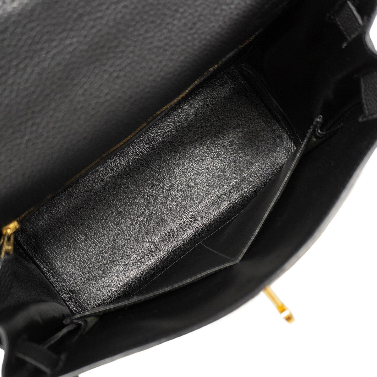 【6cb1907】エルメス ハンドバッグ ケリー28 トゴ ブラック ゴールド金具 □G刻印 2wayバッグ【中古】レディース