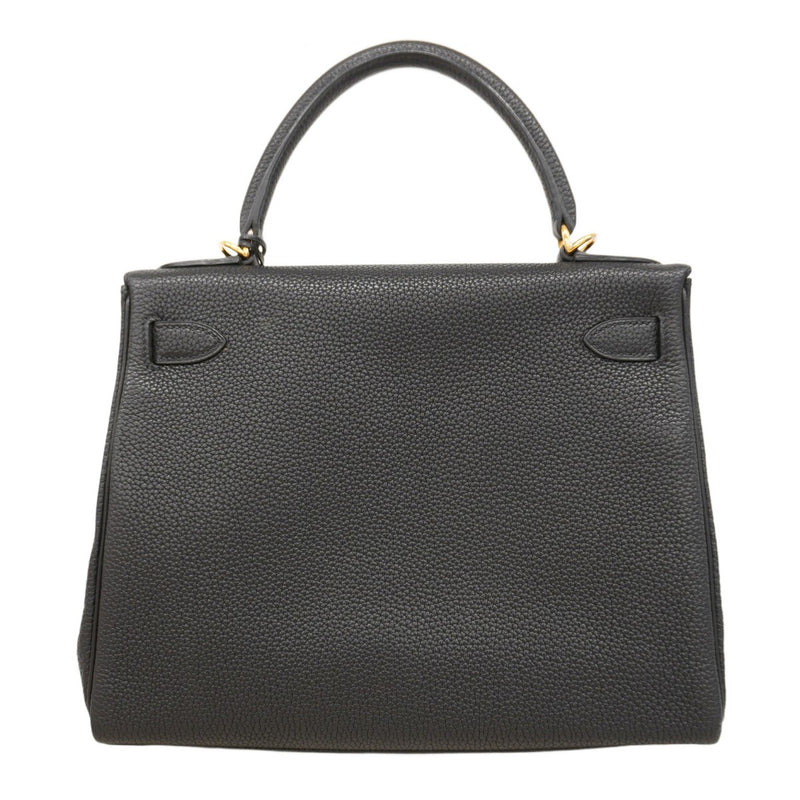 【6cb1907】エルメス ハンドバッグ ケリー28 トゴ ブラック ゴールド金具 □G刻印 2wayバッグ【中古】レディース