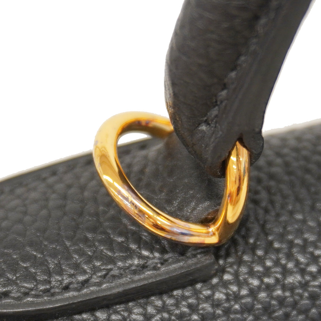 【6cb1907】エルメス ハンドバッグ ケリー28 トゴ ブラック ゴールド金具 □G刻印 2wayバッグ【中古】レディース