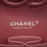 【6cb1923】シャネル ショルダーバッグ マトラッセ Wフラップ Wチェーン キャビアスキン ブラック シルバー金具【中古】レディース