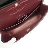 【6cb1923】シャネル ショルダーバッグ マトラッセ Wフラップ Wチェーン キャビアスキン ブラック シルバー金具【中古】レディース