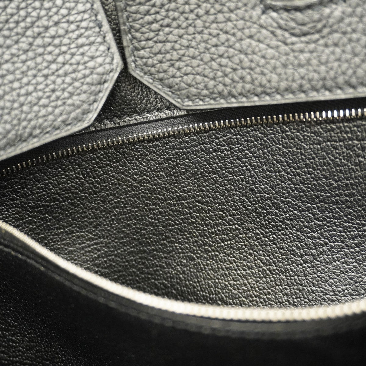 【6cb1927】エルメス ハンドバッグ バーキン35 トリヨンクレマンス ブラック シルバー金具 □M刻印【中古】レディース