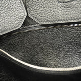 【6cb1927】エルメス ハンドバッグ バーキン35 トリヨンクレマンス ブラック シルバー金具 □M刻印【中古】レディース