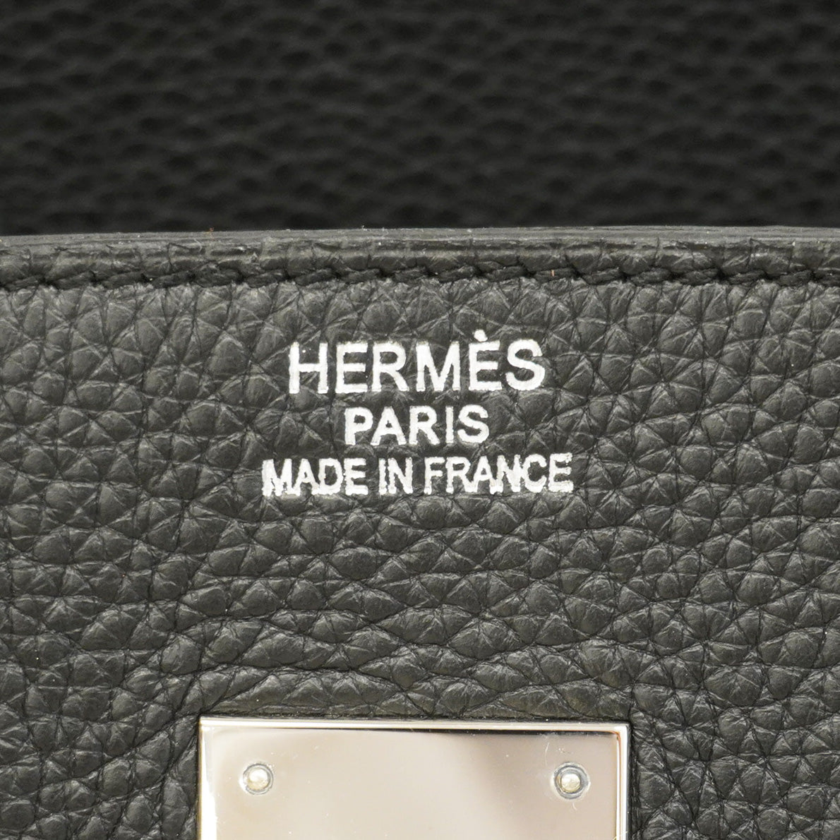 【6cb1927】エルメス ハンドバッグ バーキン35 トリヨンクレマンス ブラック シルバー金具 □M刻印【中古】レディース