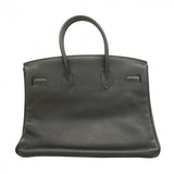 【6cb1927】エルメス ハンドバッグ バーキン35 トリヨンクレマンス ブラック シルバー金具 □M刻印【中古】レディース