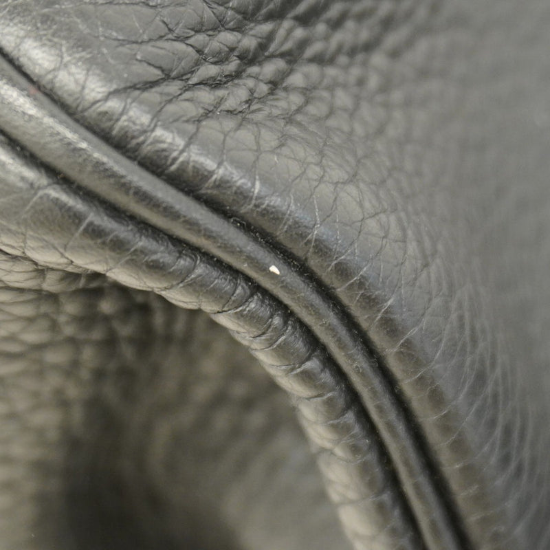 【6cb1927】エルメス ハンドバッグ バーキン35 トリヨンクレマンス ブラック シルバー金具 □M刻印【中古】レディース