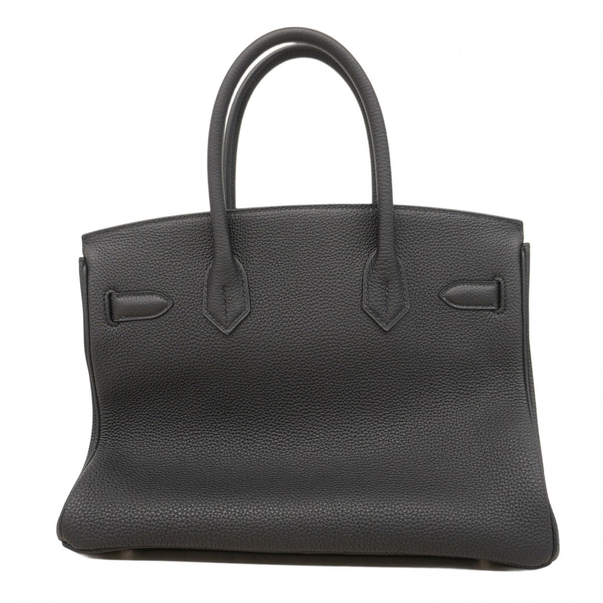 【6cb1967-g】エルメス ハンドバッグ バーキン30 トゴ ブラック シルバー金具 B刻印【中古】レディース