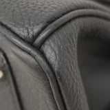 【6cb1967-g】エルメス ハンドバッグ バーキン30 トゴ ブラック シルバー金具 B刻印【中古】レディース