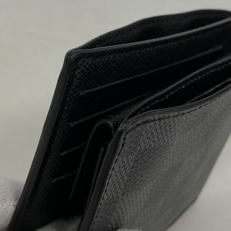 ★在庫処分★最終価格【6cb1973】ルイヴィトン 財布 ダミエ・グラフィット ポルトフォイユマルコ NM N63336  グレー ブラック【中古】メンズ