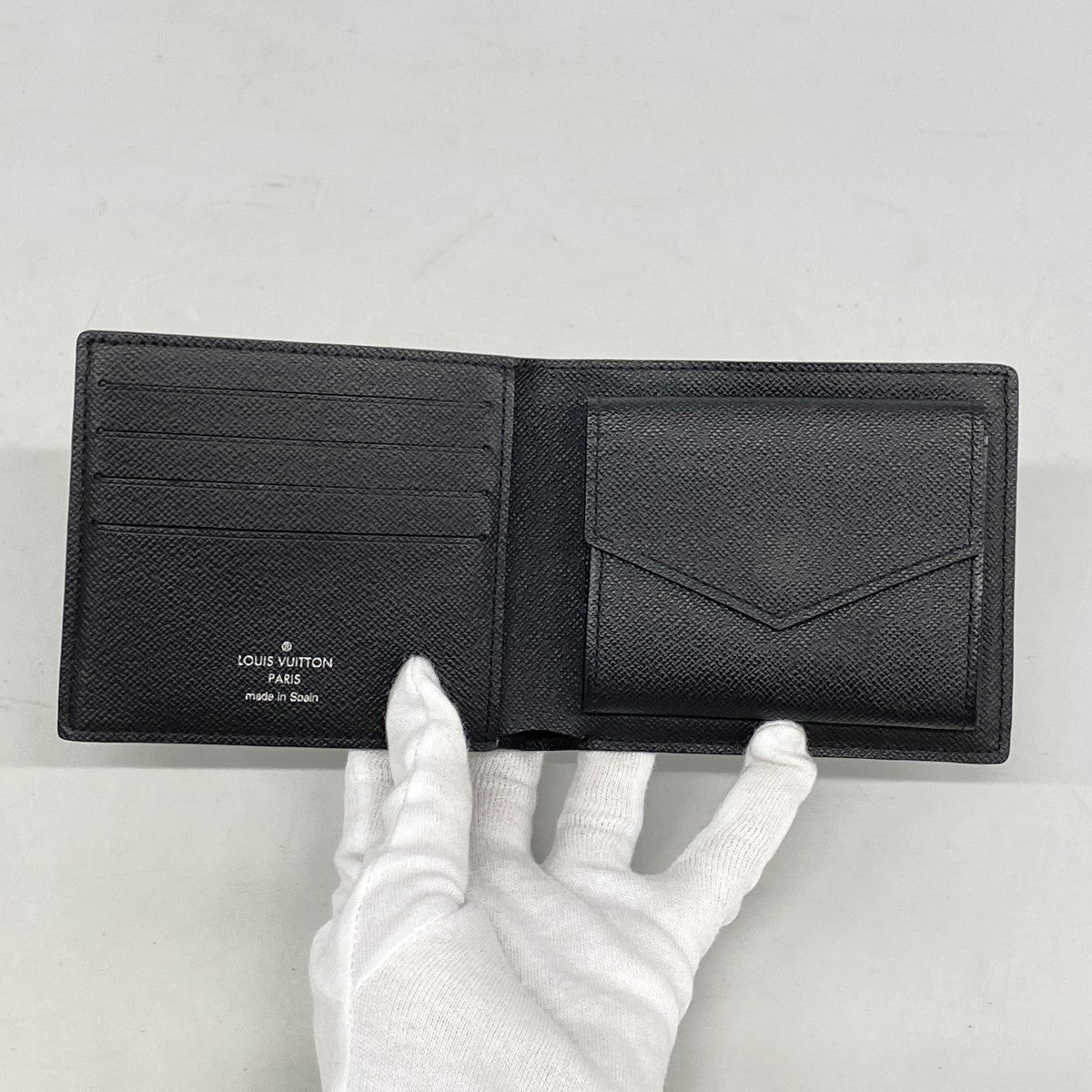 ★在庫処分★最終価格【6cb1973】ルイヴィトン 財布 ダミエ・グラフィット ポルトフォイユマルコ NM N63336  グレー ブラック【中古】メンズ