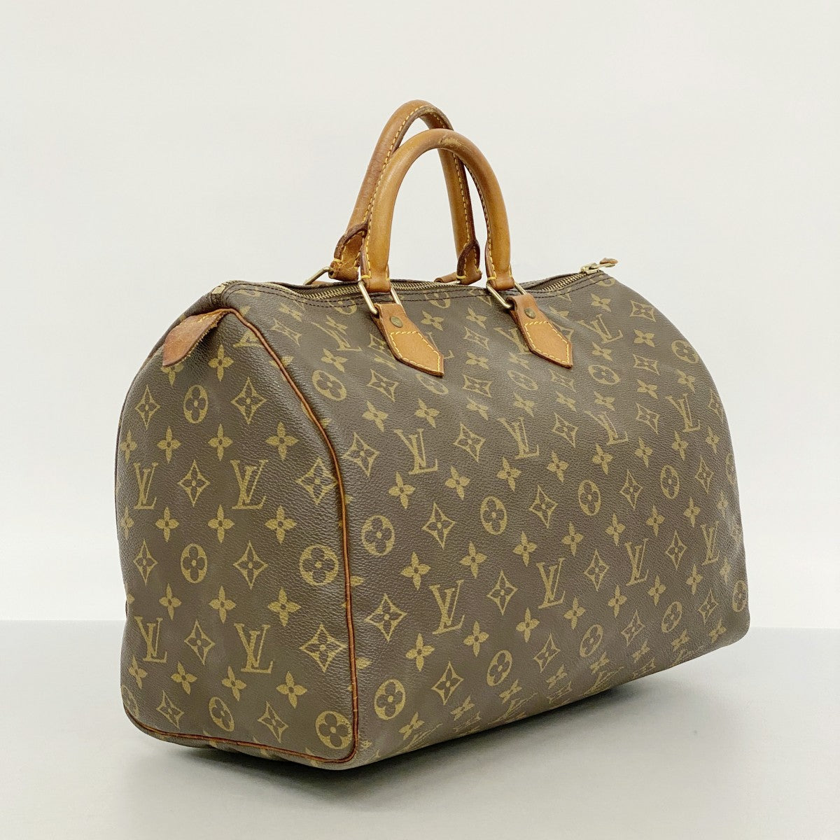 【6cb1987】ルイヴィトン ハンドバッグ モノグラム スピーディ35 M41107 ブラウン【中古】レディース